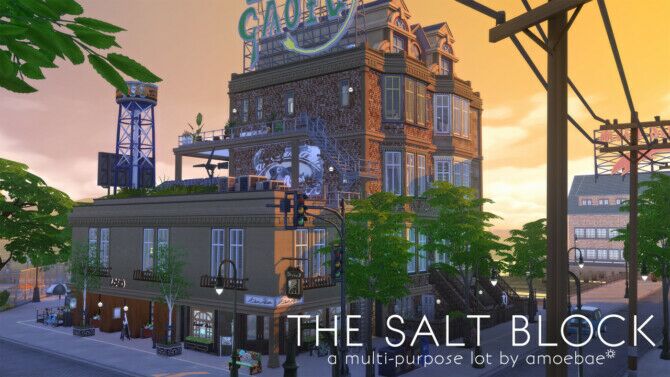 The Salt Block Multi-Purpose NO CC LOT Sims 4 CC