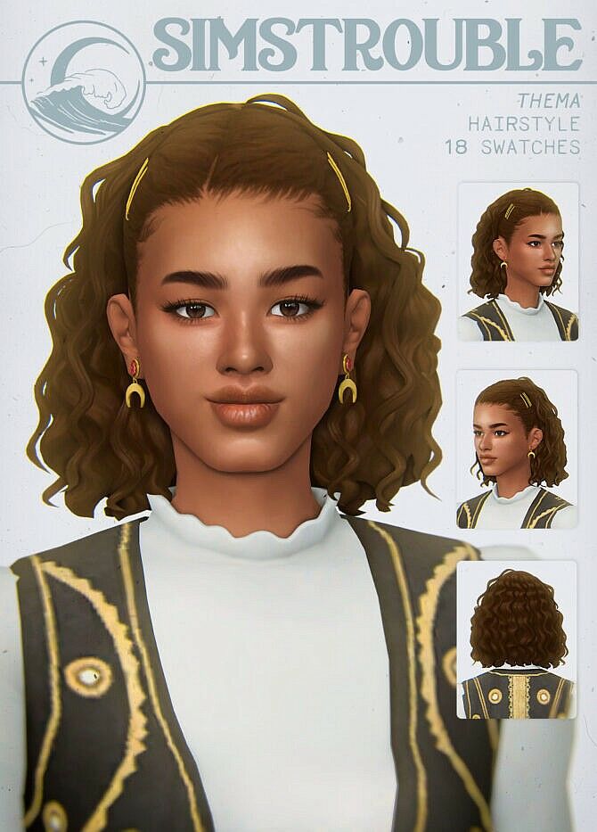 Thema Hair By Simstrouble Sims 4 CC