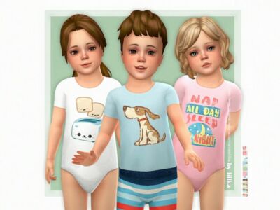 Toddler Onesie 17 By Lillka Sims 4 CC