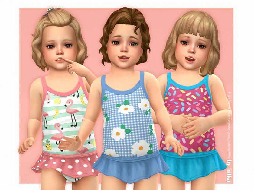 Toddler Swimsuit P16 Sims 4 CC