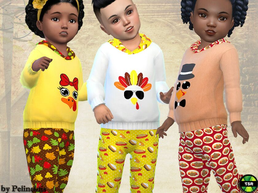 sims 4 cc toddler thanksgiving tracksuit needs gp parenthood by pelineldis 2