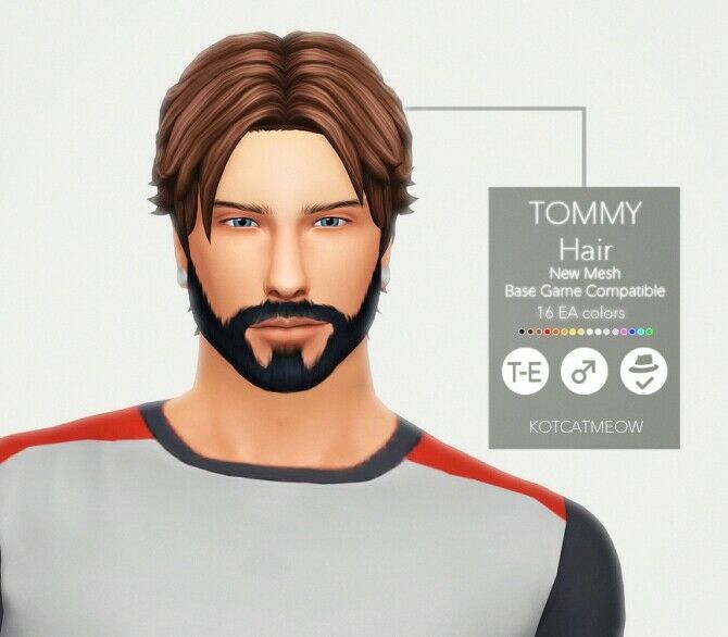 Tommy Hair At Kotcatmeow Sims 4 CC