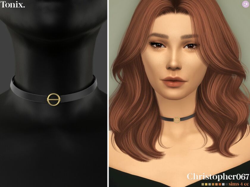 Tonix Choker / Christopher067 (Updated) By Christopher067 Sims 4 CC