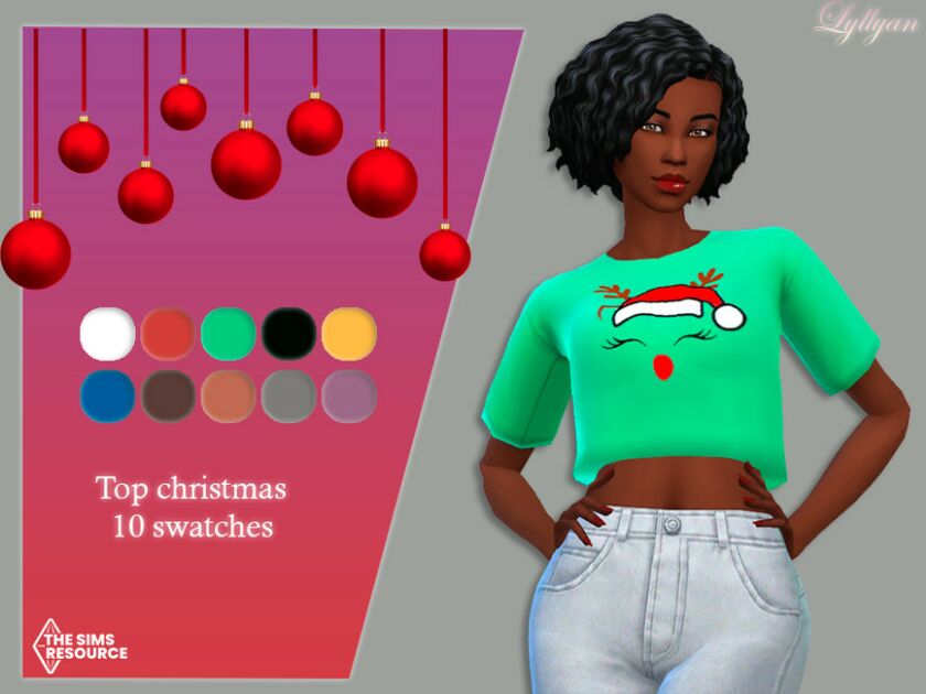 TOP Female – Love Christmas Collection By Lyllyan Sims 4 CC