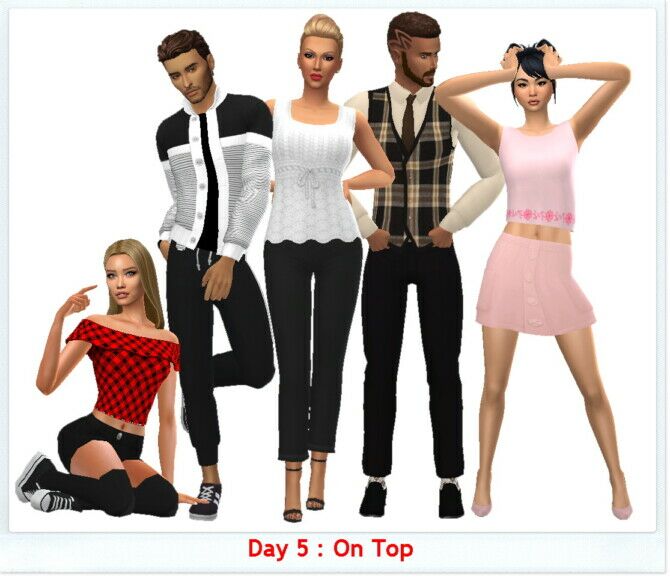 TOP SET Sims 4 CC