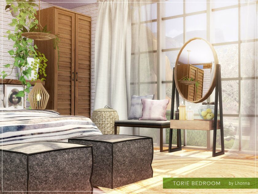 sims 4 cc torie bedroom by lhonna 2