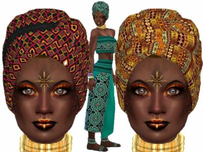 Traditional Wrap Head Recolor By Trudieopp Sims 4 CC