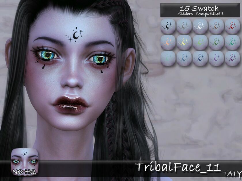 Tribalface 11 By Tatygagg Sims 4 CC