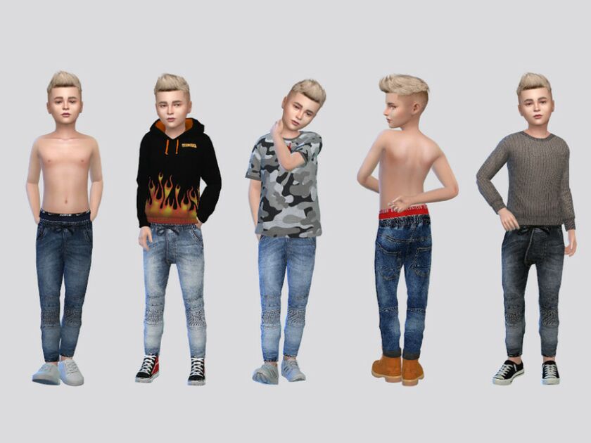 Trippy Joggers Boys Sims 4 CC