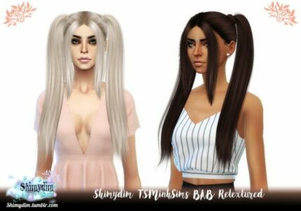 Tsminhsims BAB Hair Retexture Sims 4 CC