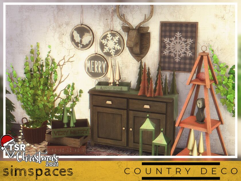 sims 4 cc tsr 2021 christmas collection country deco by simspaces 3