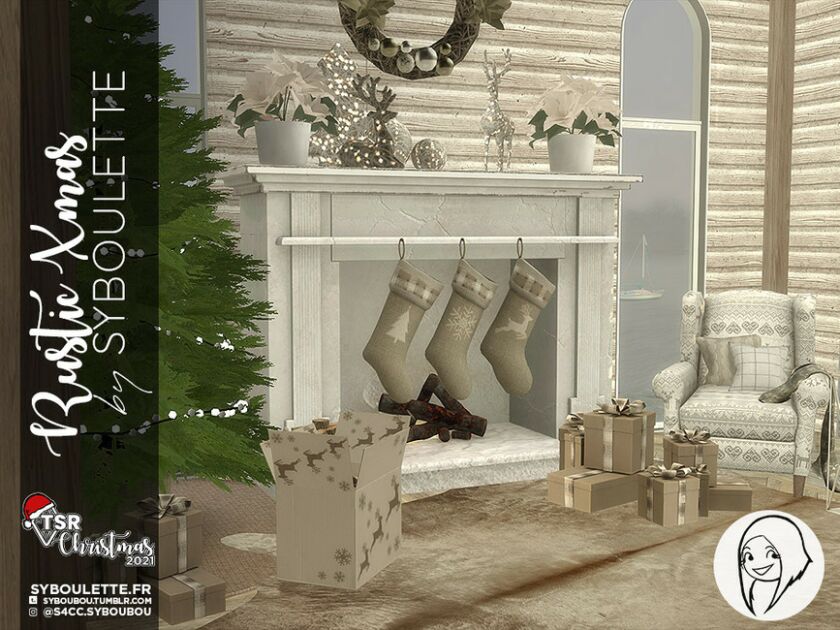 sims 4 cc tsr christmas 2021 rustic xmas part 2 decorations by syboubou 5