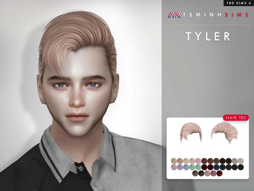 Tyler ( Hair 152 ) Sims 4 CC