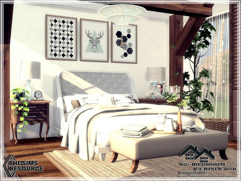 V2 – Bedroom – CC Only TSR By Marychabb Sims 4 CC