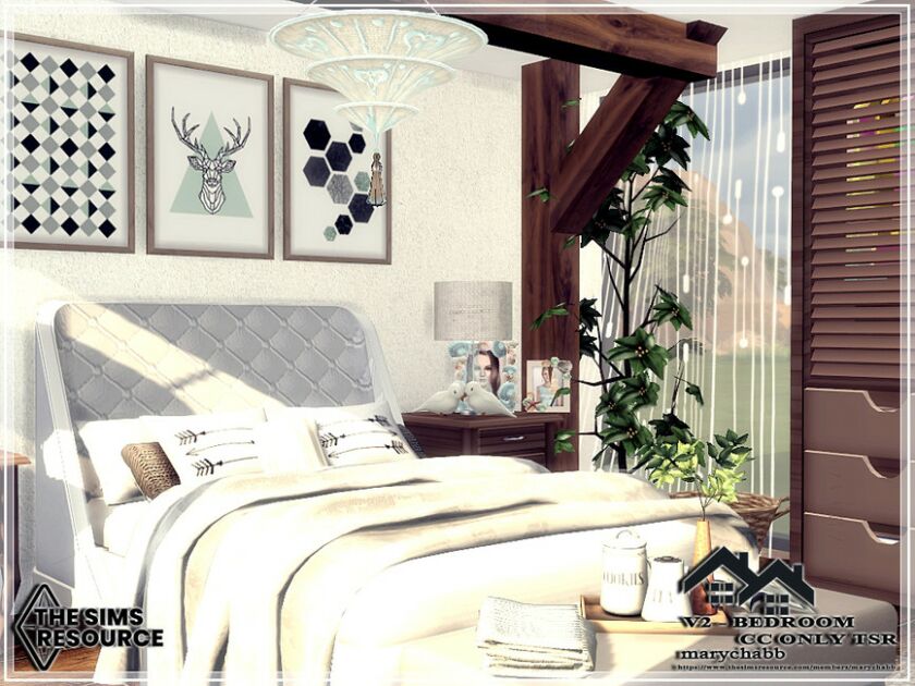 sims 4 cc v2 bedroom cc only tsr by marychabb 2