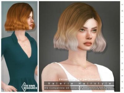 Valerie Hairstyle By Darknightt Sims 4 CC