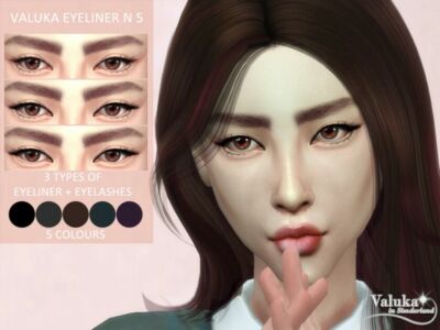 Valuka Eyeliner N5 By Valuka Sims 4 CC