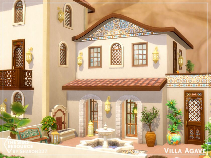 sims 4 cc villa agave by sharon337 2