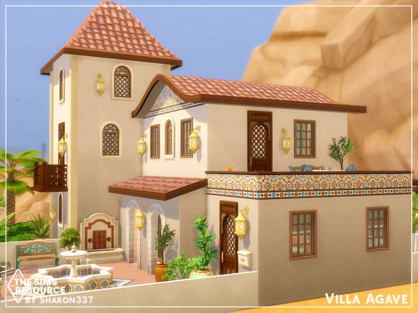 sims 4 cc villa agave by sharon337 4