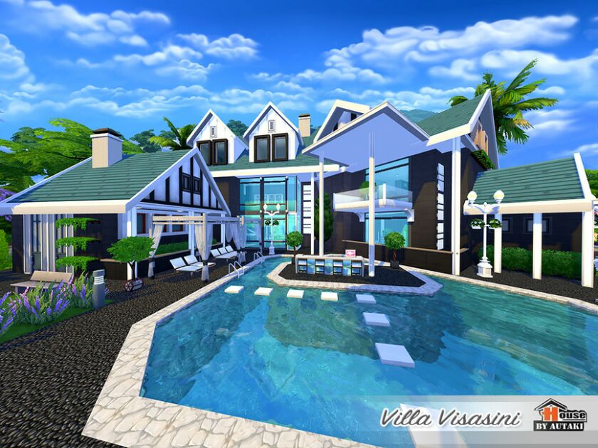 Villa Visasini Nocc By Autaki Sims 4 CC