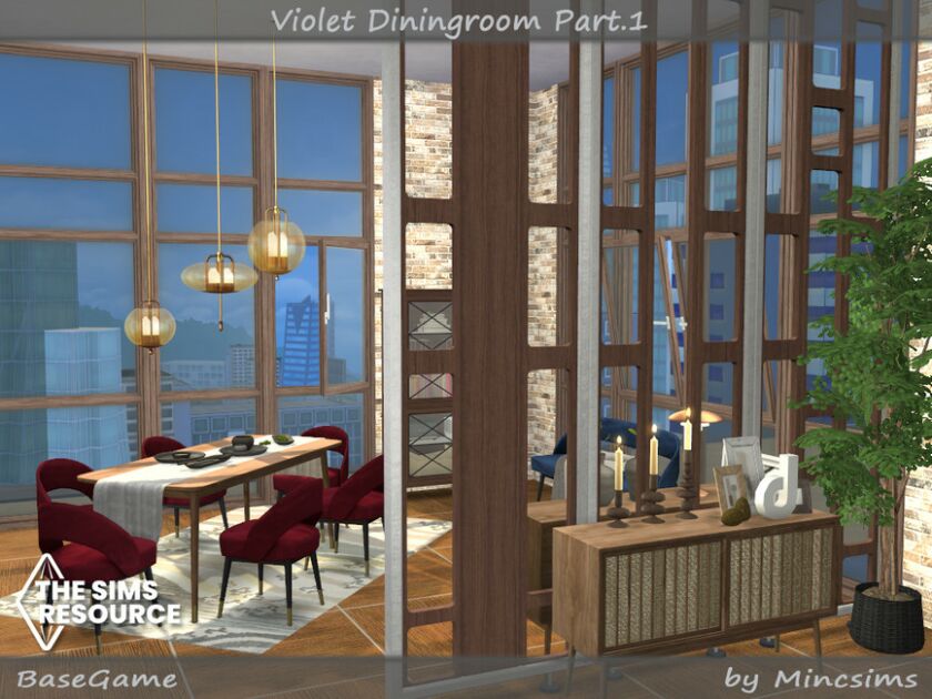 Violet Diningroom Part.1 By Mincsims Sims 4 CC