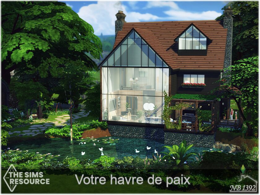 Votre Havre DE Paix (TSR Only CC) By Nobody1392 Sims 4 CC