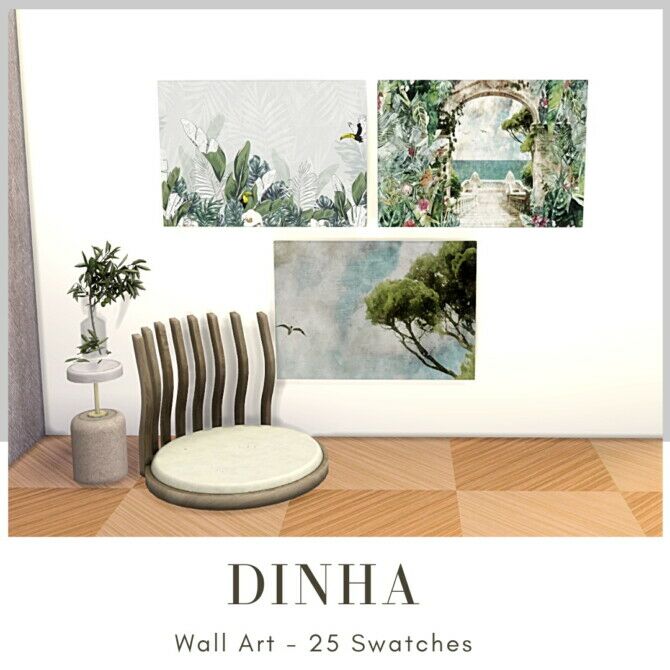 Wall ART 25 Swatches Sims 4 CC