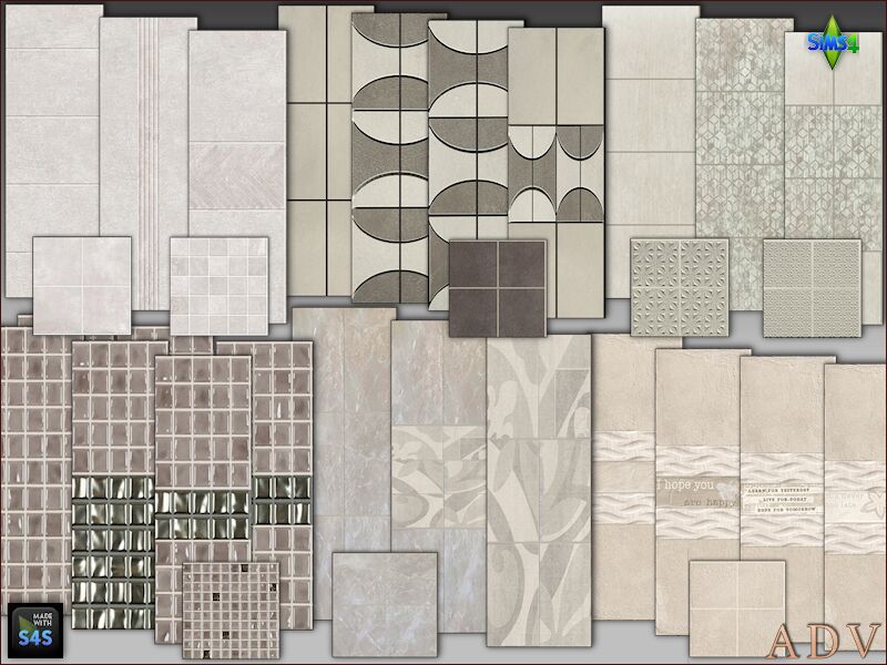 Wall & Floor Tiles Sims 4 CC