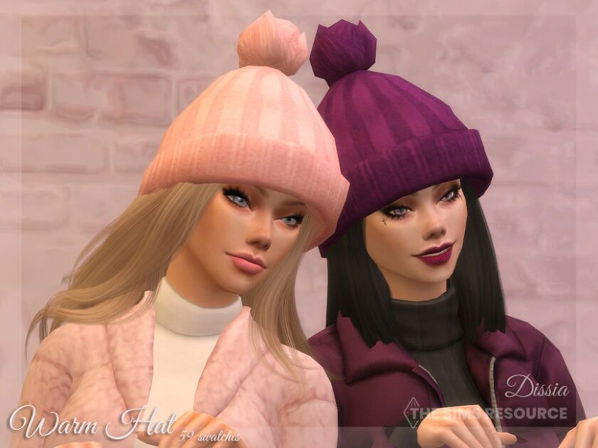 Warm HAT By Dissia Sims 4 CC