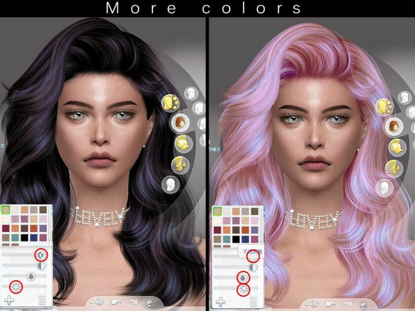 sims 4 cc wavy hair tyra by s club by s club 5