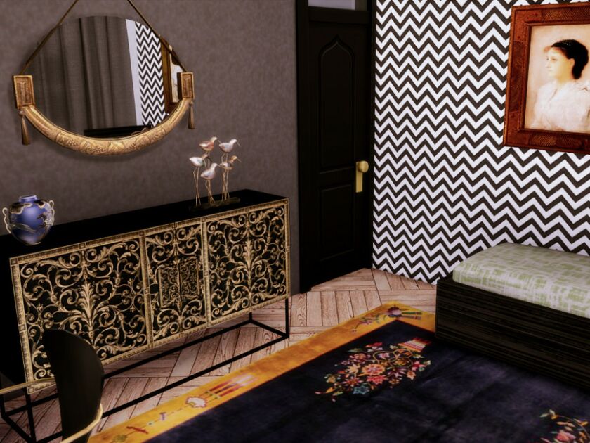 sims 4 cc white wine art deco black kid bedroom only tsr cc by genkaiharetsu 4