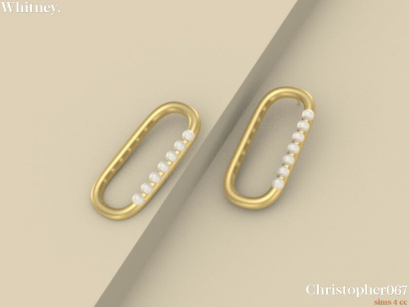 sims 4 cc whitney earrings christopher067 by christopher067 3