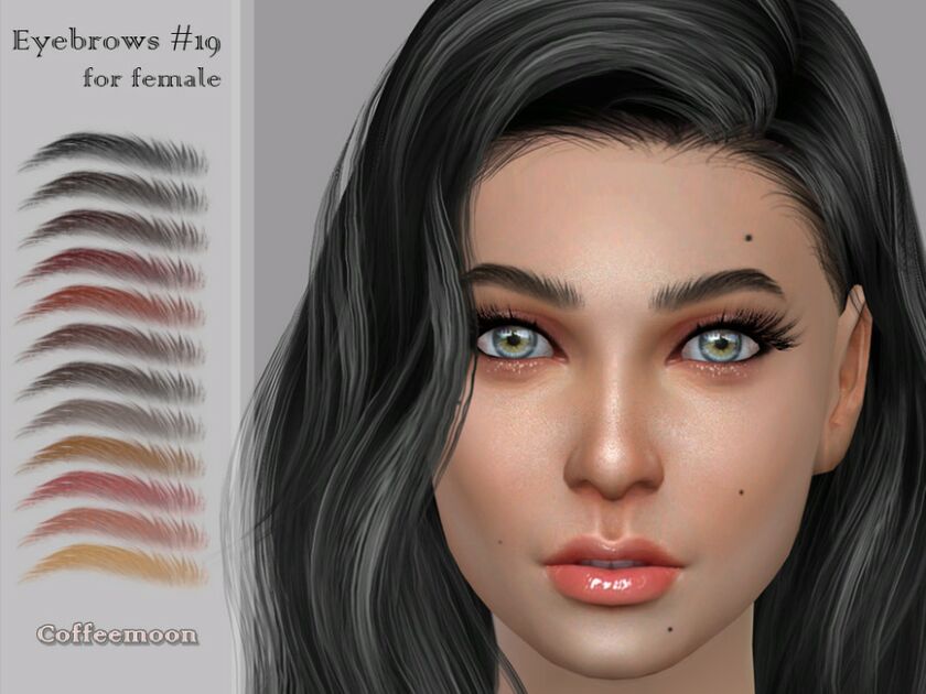 Windswept Brow Style For Female Sims 4 CC