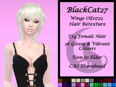 Wings OE0722 Hair Retexture (Mesh Needed) By Blackcat27 Sims 4 CC