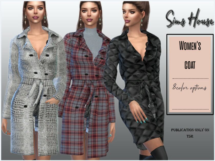 Women’s Coat Sims 4 CC