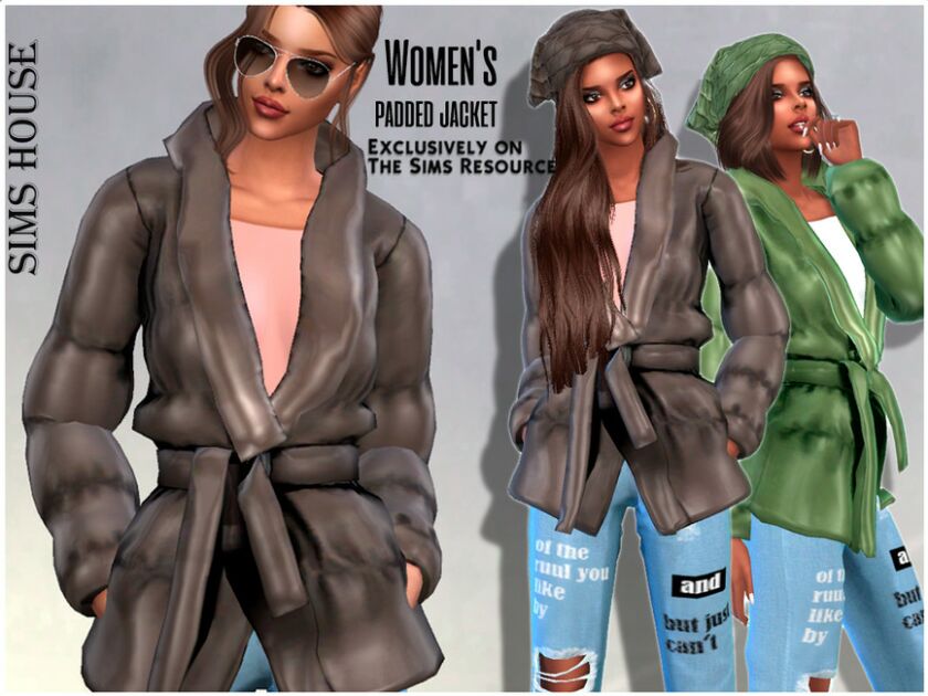 Women’S Padded Jacket Sims 4 CC