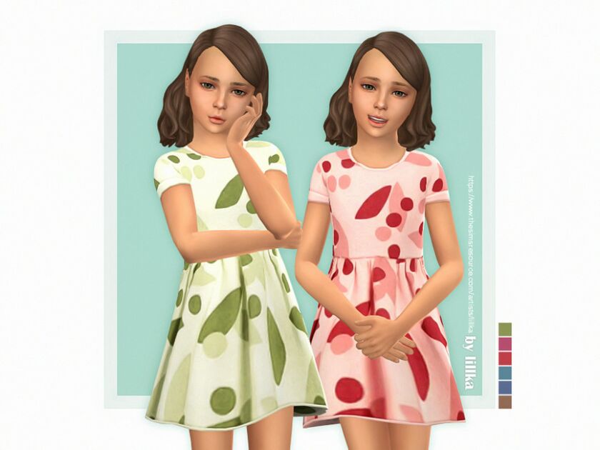 Zala Dress By Lillka Sims 4 CC