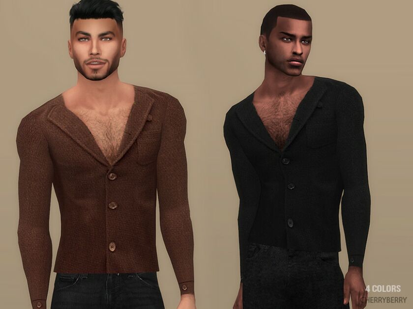 Zayn Mens Blazer By Cherryberrysim Sims 4 CC