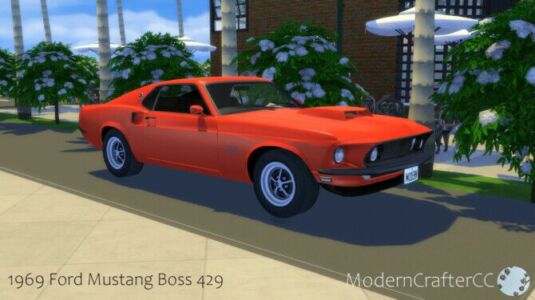 1969 Ford Mustang Boss 429 Sims 4 CC