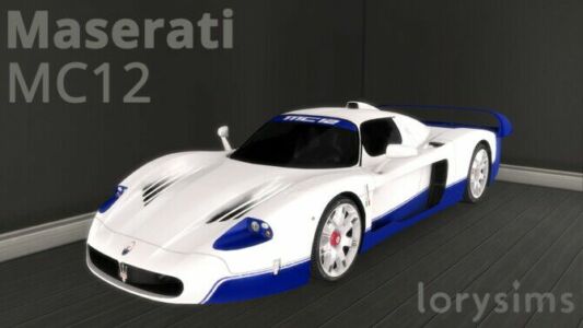 2005 Maserati MC12 By Lorysims Sims 4 CC