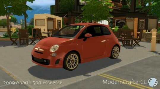 2009 Abarth 500 Esseesse Sims 4 CC