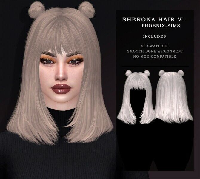 sims 4 cc 6 new hairs at phoenix sims by phoenix sims 2