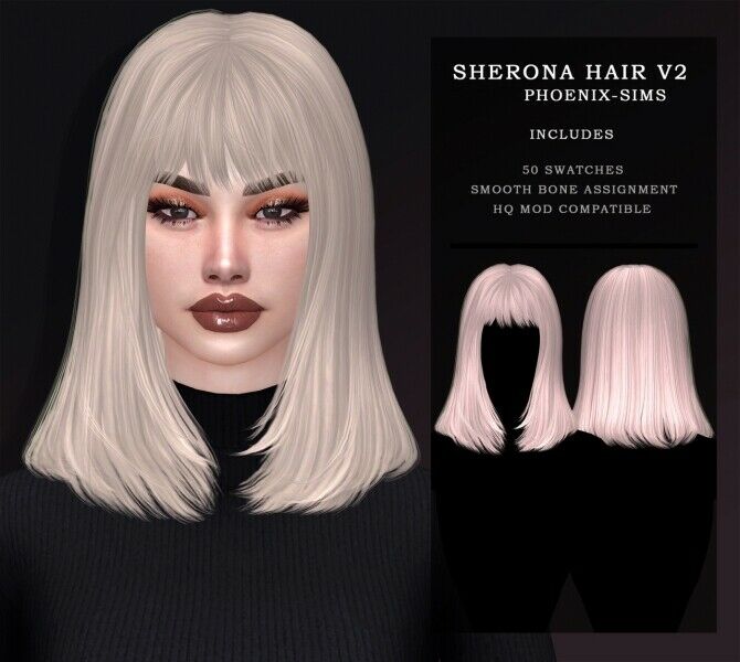 sims 4 cc 6 new hairs at phoenix sims by phoenix sims 4