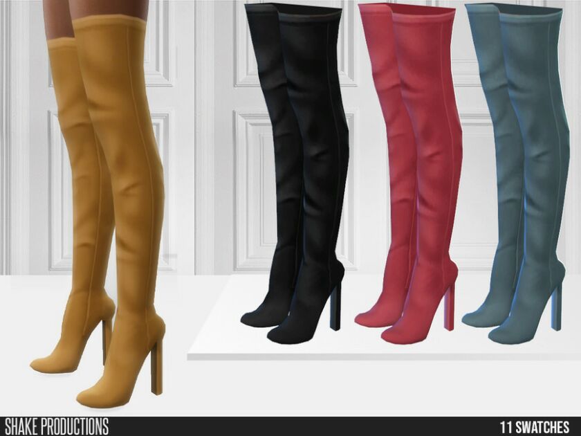 724 – High Heel Boots By Shakeproductions Sims 4 CC