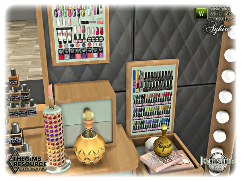 sims 4 cc aghia beauty set by jomsims 6