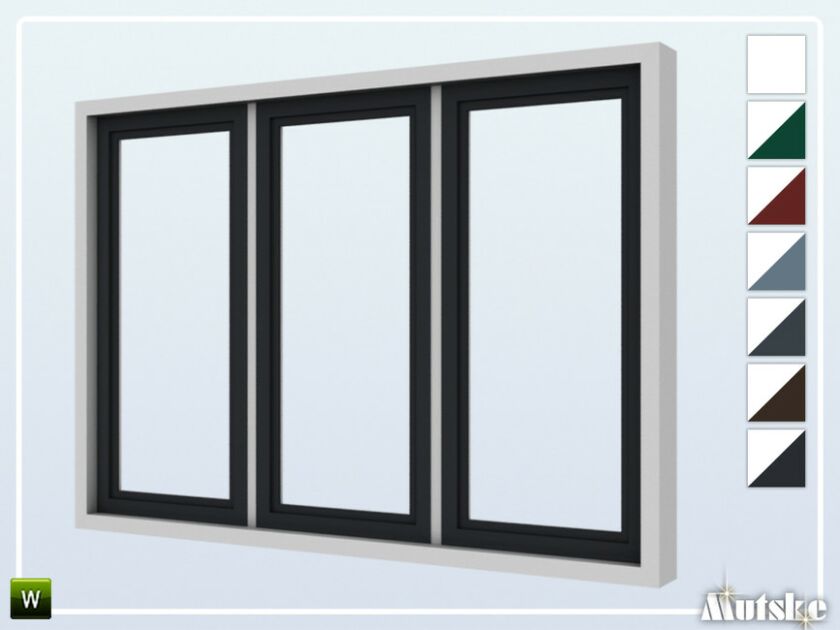 Alma Window Counter Single 4×1 Sims 4 CC