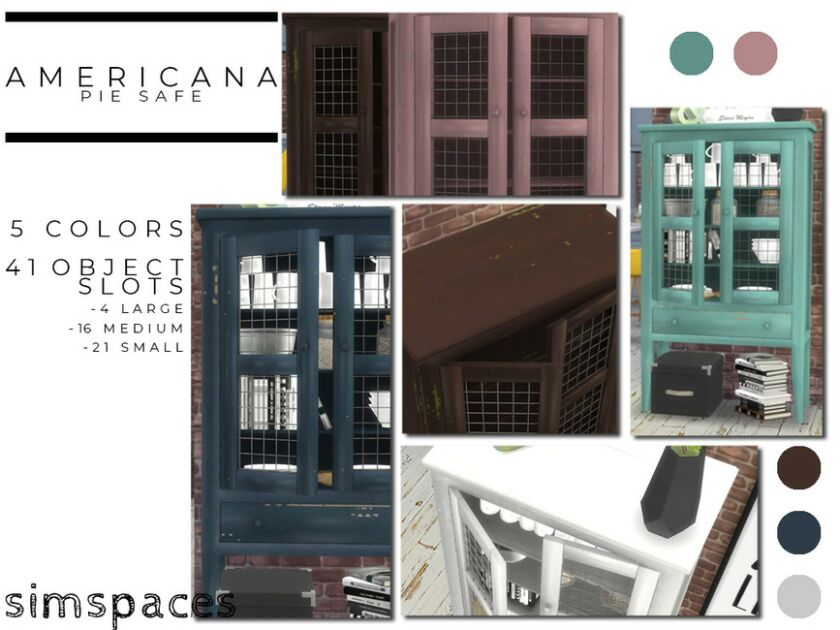 sims 4 cc americana pie safe by simspaces 2