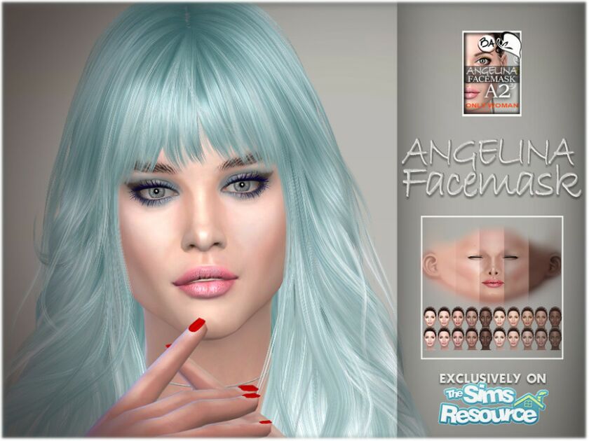 Angelina Facemask By Bakalia Sims 4 CC