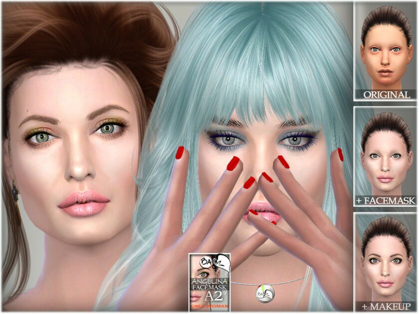 sims 4 cc angelina facemask by bakalia 3