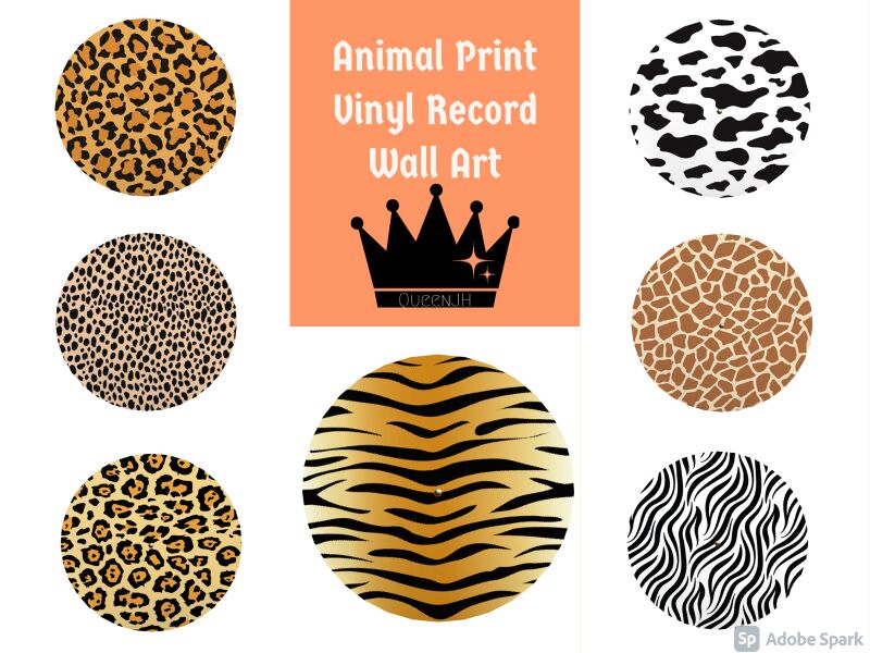 Animal Print Vinyl Record Sims 4 CC